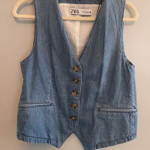 Zara Jeans Vest Women’s size S